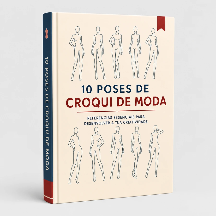 10 poses de figurino de moda